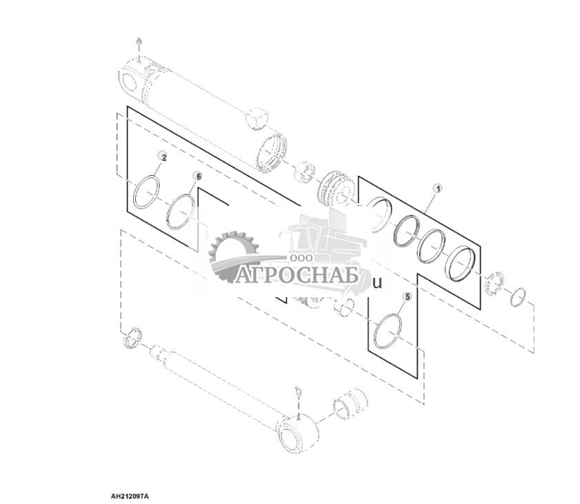 Комплект гидравлического цилиндра, диаметр 90 мм - ST833008 693.jpg
